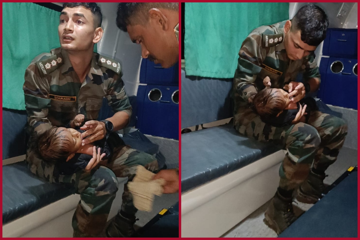 Netizens hail Army officer feeding baby, video goes viral on the internet