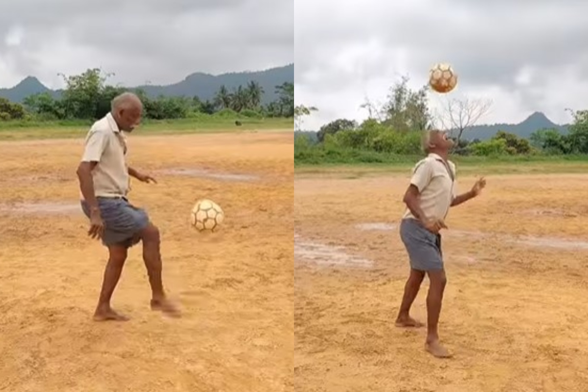 Grandpas can take note! 64-year-old Kerala man juggles football like a boss (WATCH)