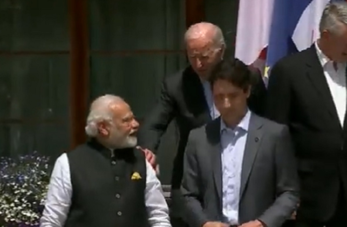 When US President walked up to PM Modi to greet him before G7 Summit, VIDEO elicits many reactions
