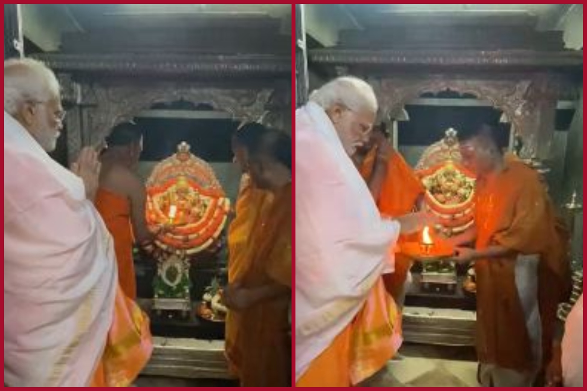 PM Modi attends arti at Chamundeshwari Temple in Karnataka