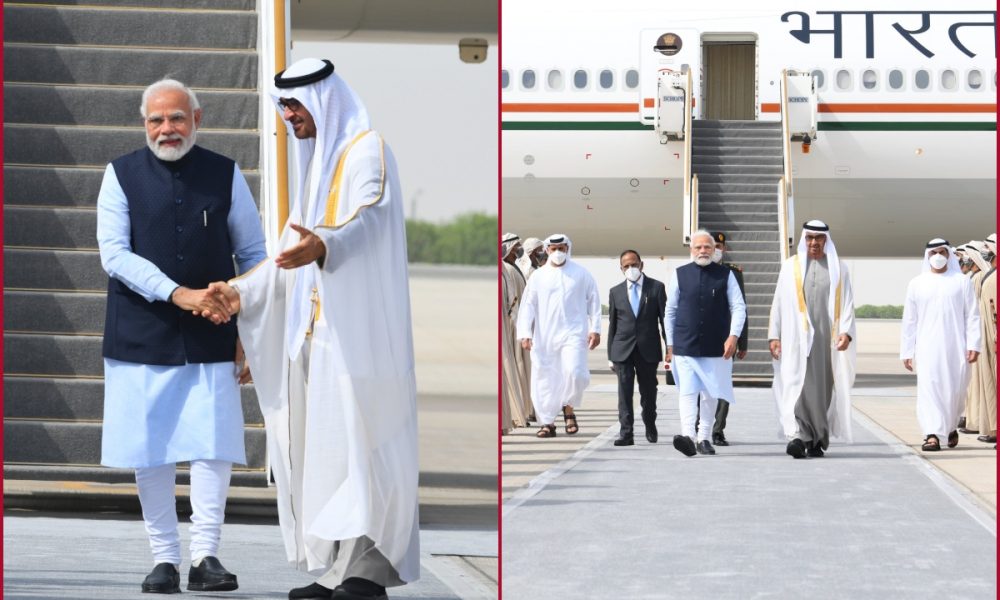 PM Modi arrives in UAE to pay personal condolences on demise of former president