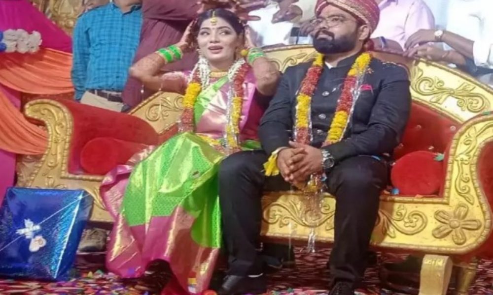 Neha Rathore, a Bhojpuri singer, marries her fiance Himanshu Singh