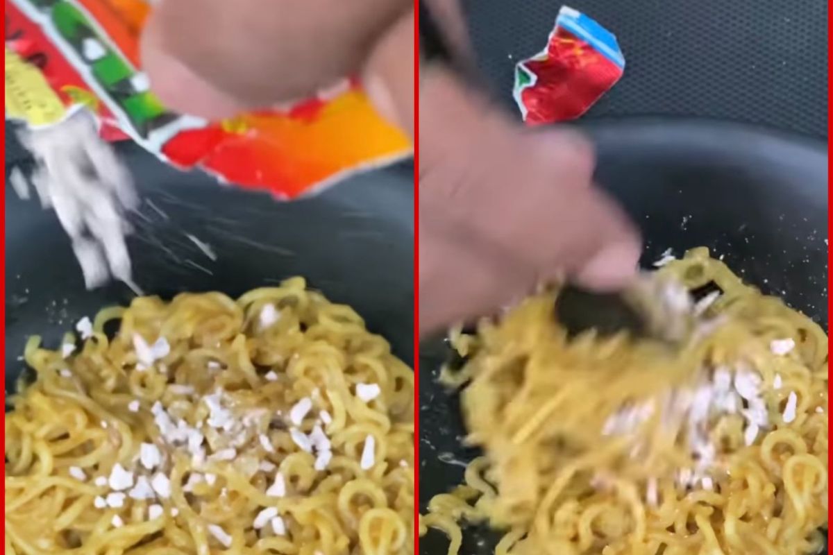 Watch Video: Content creator shares experimental Maggi recipe with Gutka; Netizens in splits