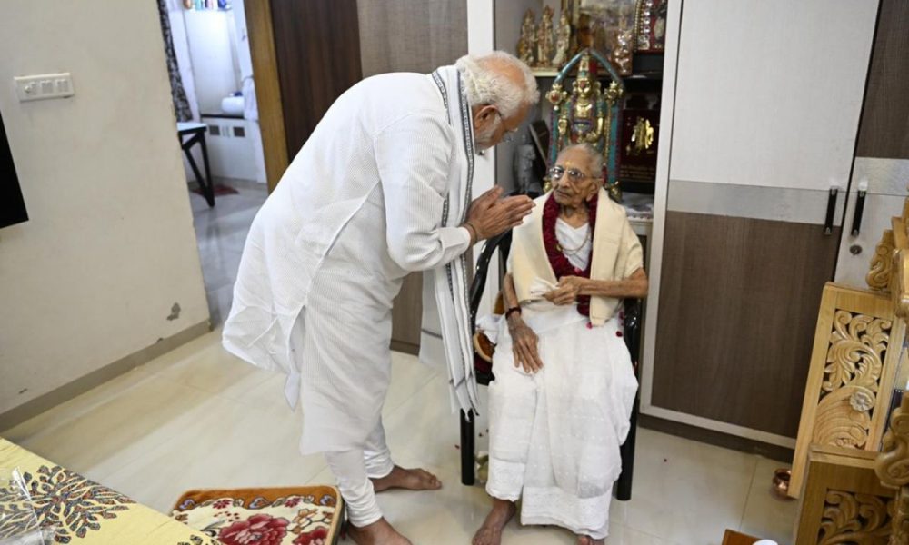 “My Mother is as simple as she is extraordinary”:  PM Modi’s emotional blog as his mother enters her hundredth year