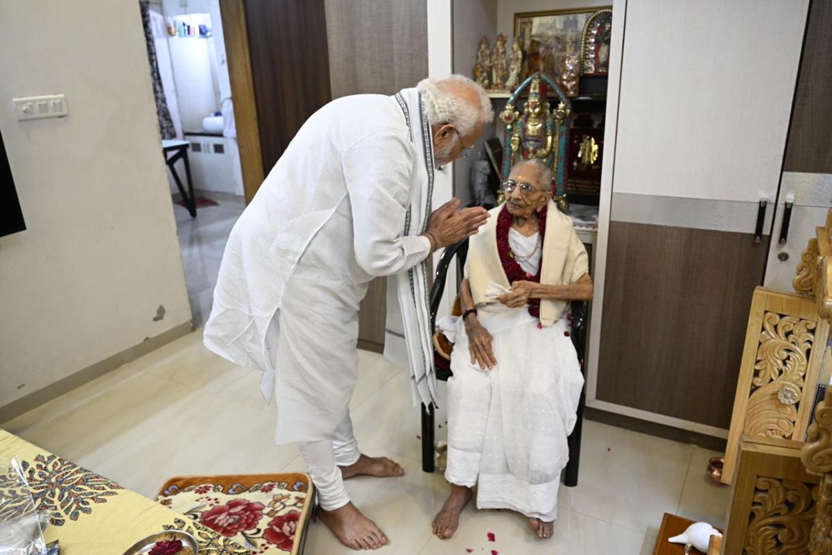 “My Mother is as simple as she is extraordinary”:  PM Modi’s emotional blog as his mother enters her hundredth year