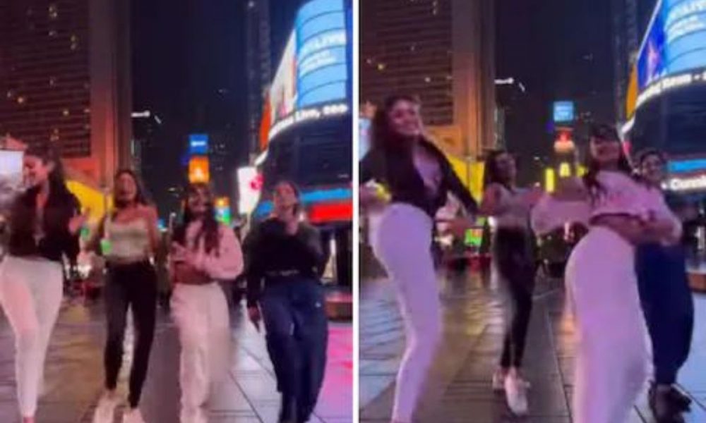 Watch Video: Desi dancers groove to Barso Re in New York’s Times Square; Netizens in awe