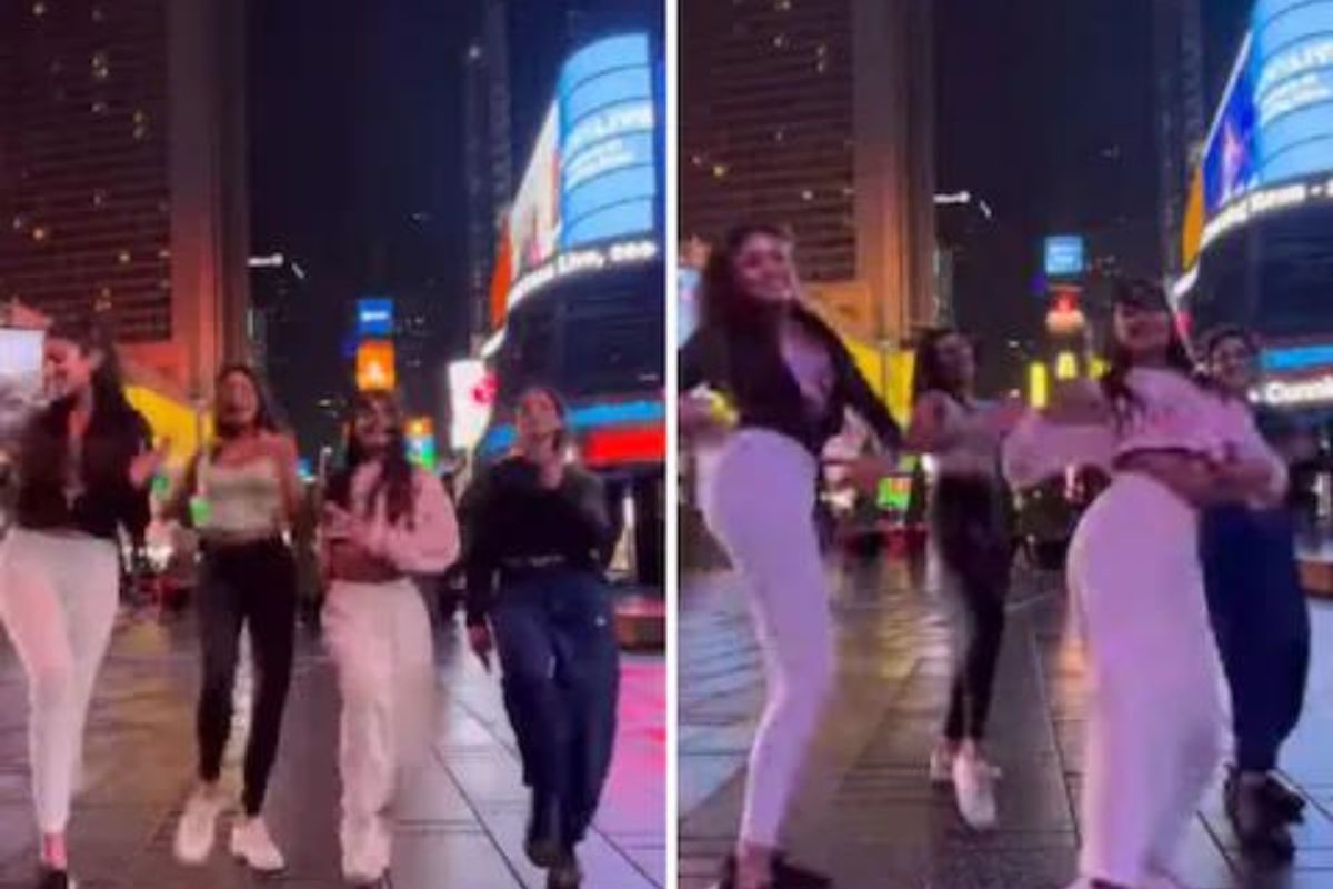Watch Video: Desi dancers groove to Barso Re in New York’s Times Square; Netizens in awe