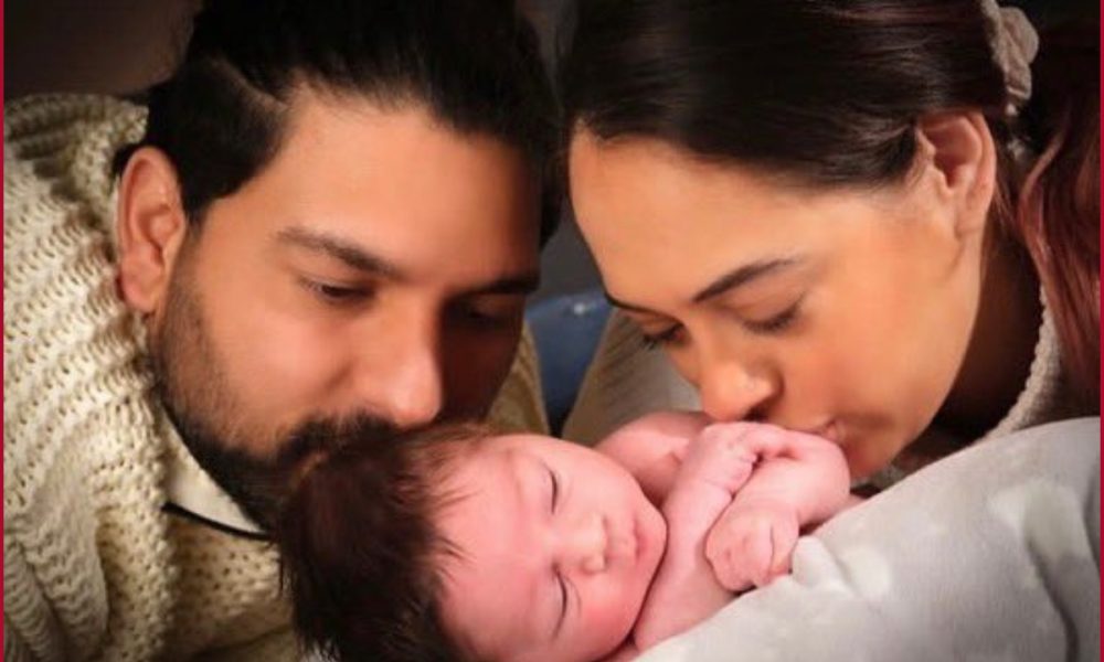 Yuvraj Singh and Hazel Keech reveal their baby boy’s name – “Orion Keech Singh”