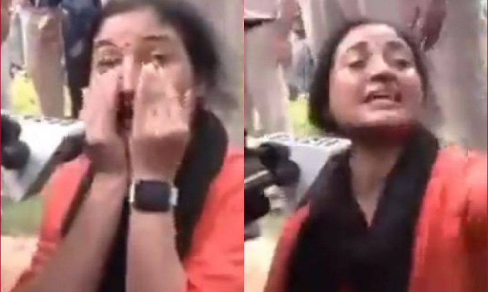 “I am sitting in peace, hands are tied”: Alka Lamba’s protest against Agnipath, gets teary-eyed [WATCH]