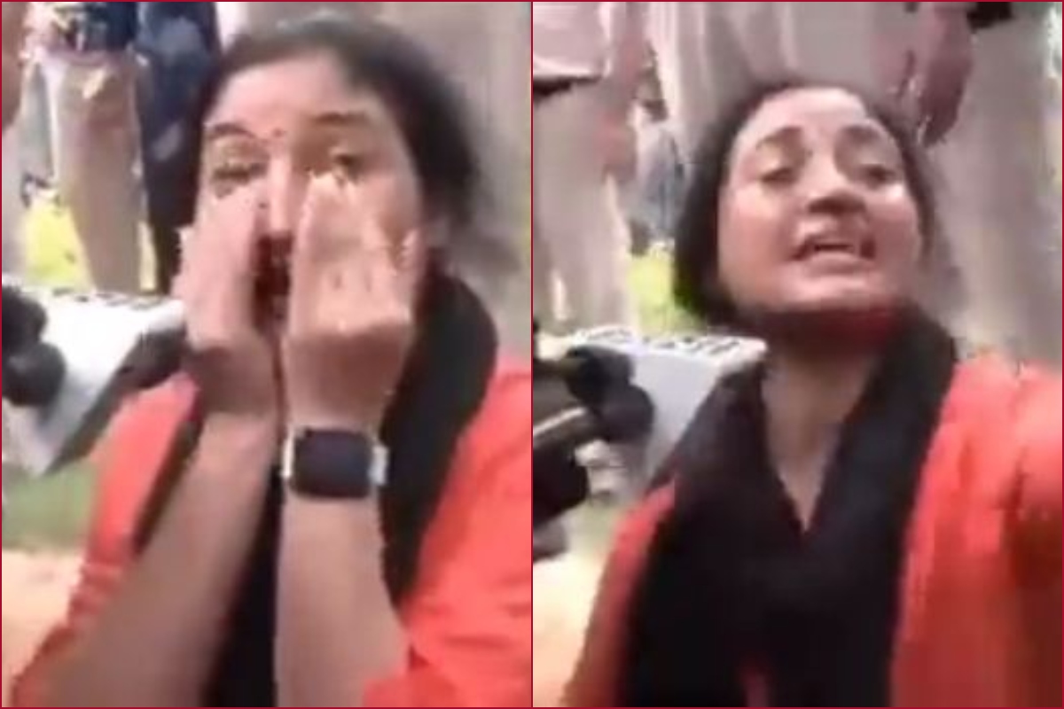 “I am sitting in peace, hands are tied”: Alka Lamba’s protest against Agnipath, gets teary-eyed [WATCH]