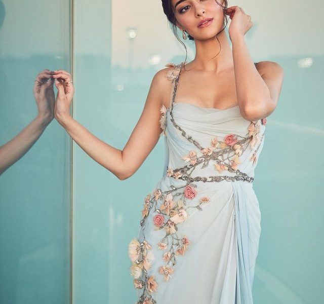 Ananya Panday’s  look in pastel blue dress will leave you spellbound