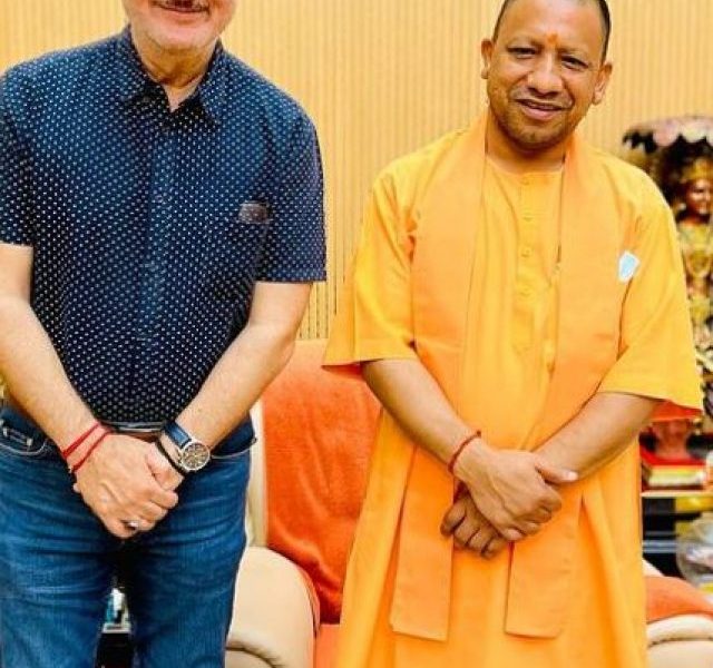 Anupam Kher meets UP CM Yogi Adityanath