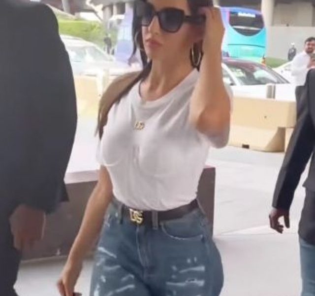 Nora’s walk in a white T-shirt wearing black glasses will make you go crazy