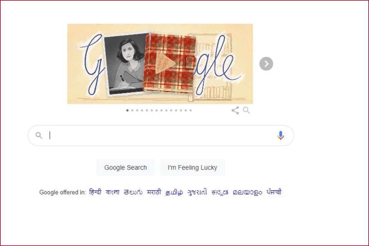 Who was Anne Frank? Google Doodle honours her on 75th Anniversary of ‘The Diary Of Anne Frank’