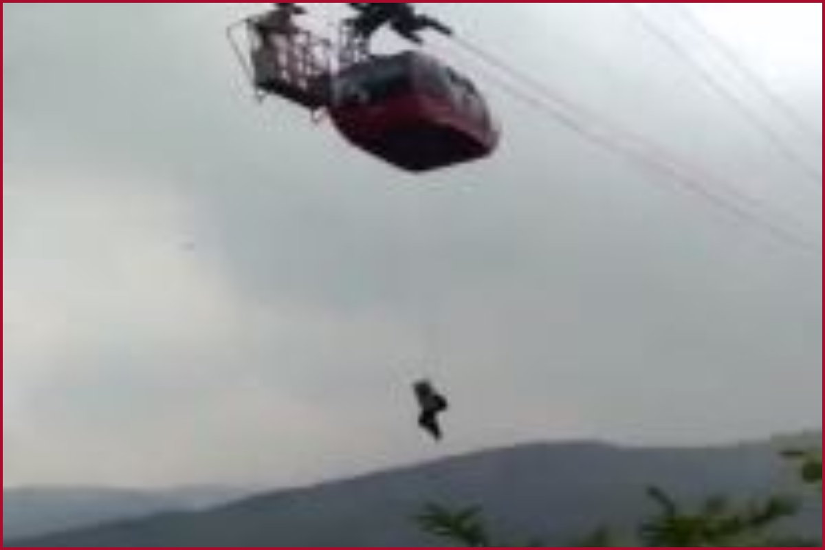 Himachal Pradesh: Tourists stuck mid-air on a ropeway in Parwanoo; rescue operation underway