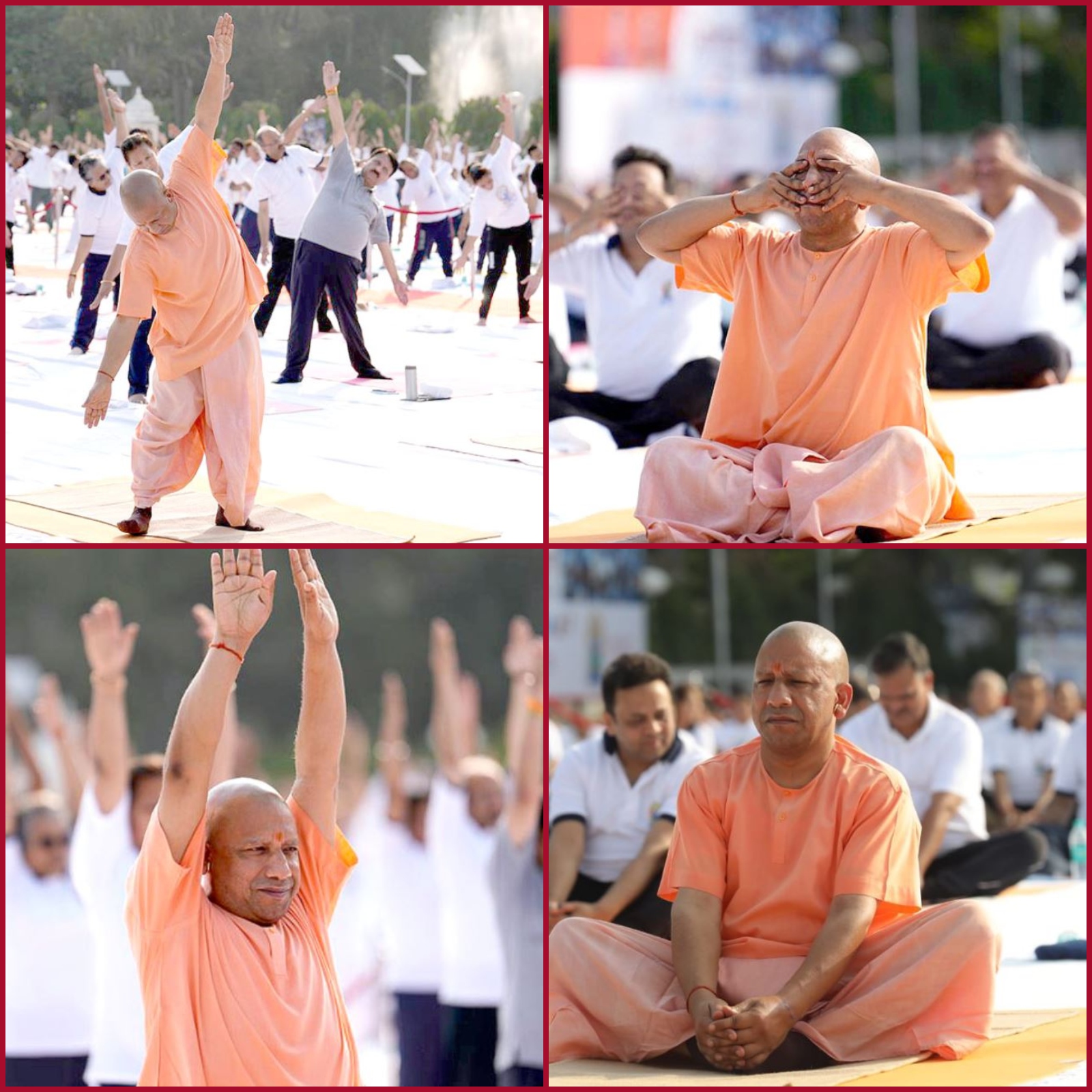 10 Pics Of UP CM Yogi Adityanath performing Yoga