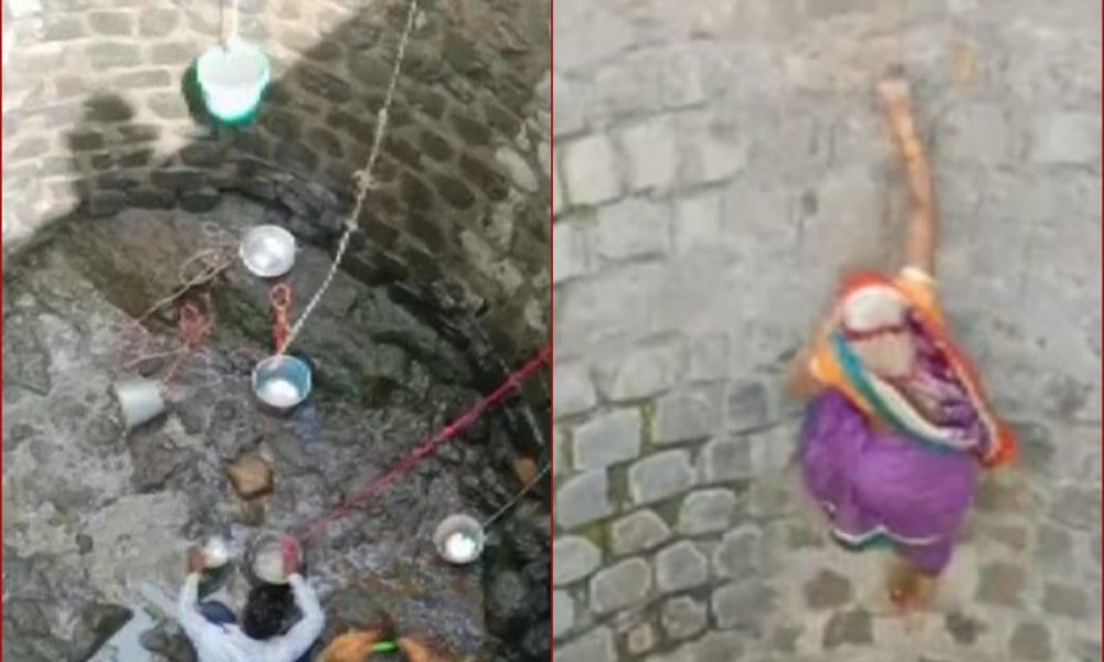 WATCH: Villagers put lives at stake for water, climb well without any rope every day
