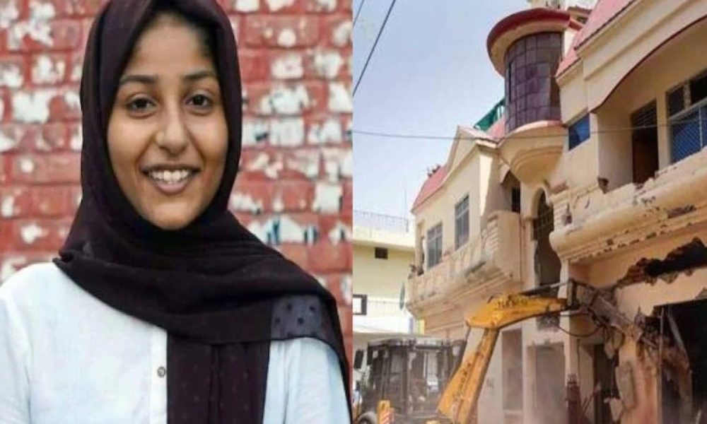 As bulldozers demolish Afreen Fatima’s home in Prayagraj, the Yogi government is being questioned