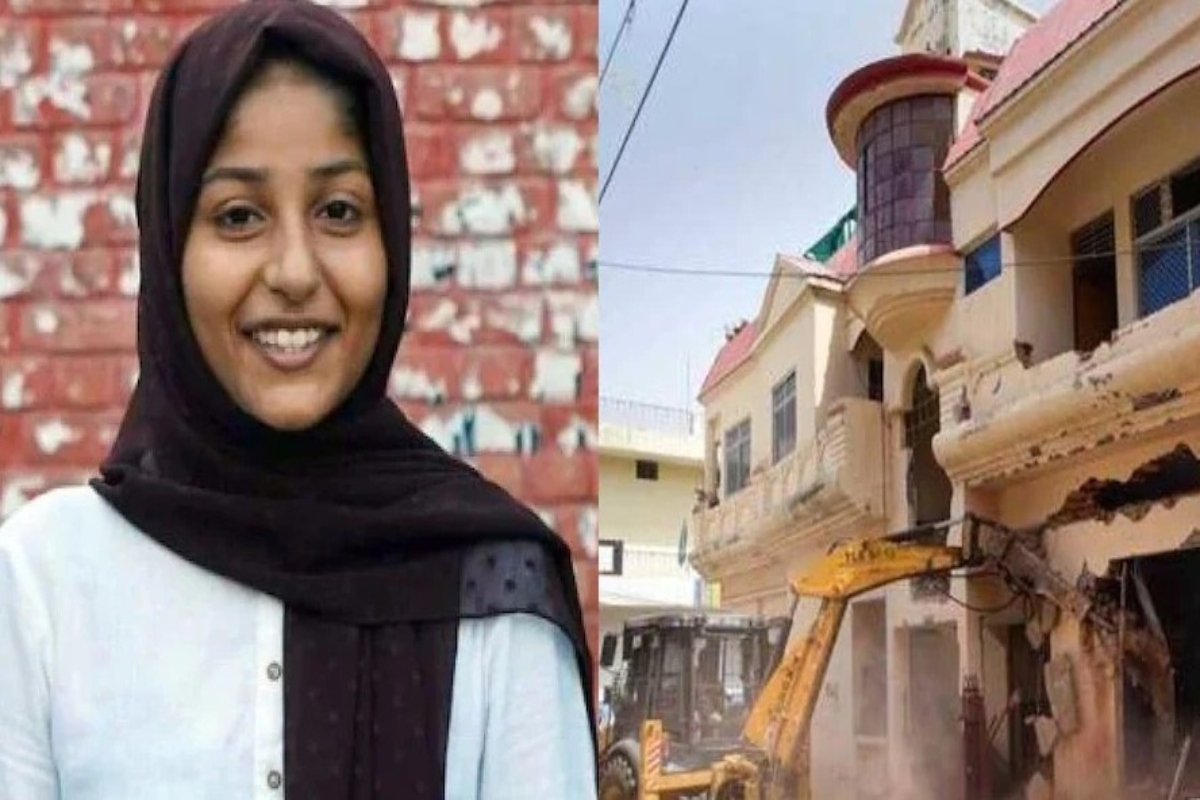 As bulldozers demolish Afreen Fatima’s home in Prayagraj, the Yogi government is being questioned