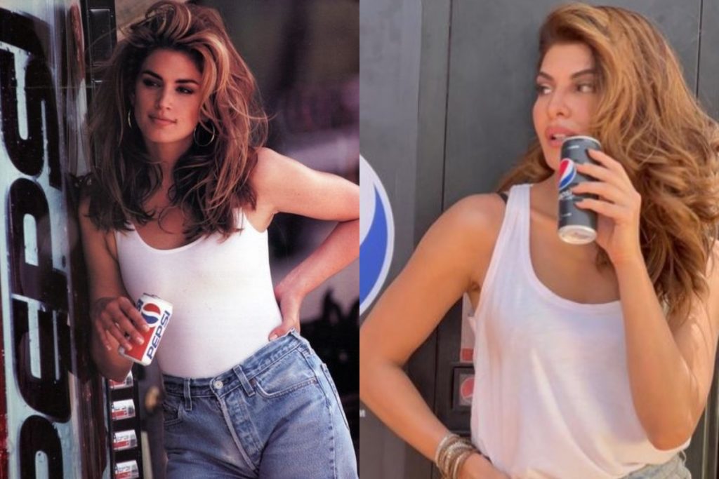 Cindy Crawford S Iconic Pepsi Ad Photo Is Recreated By Jacqueline Fernandez