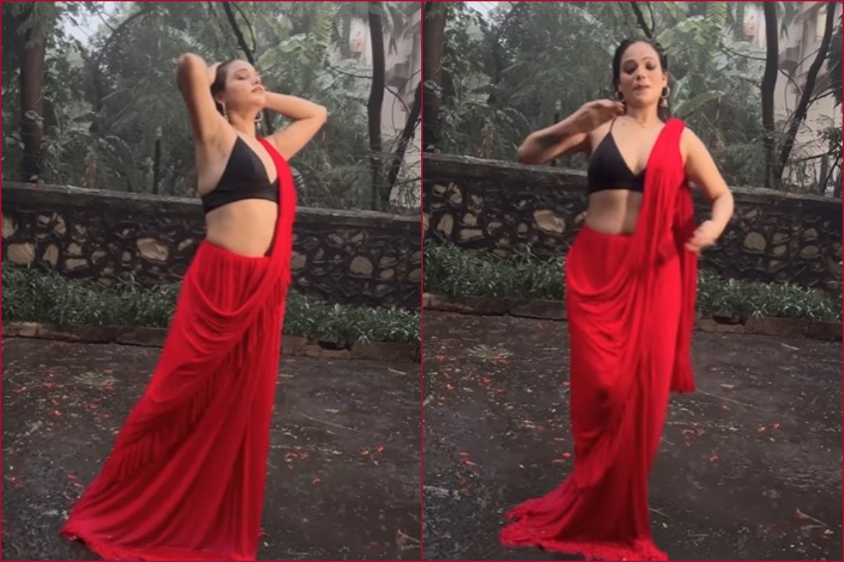 Viral Video: Sunny Leone lookalike Aakarshika Goyal rain dance on ‘Tip Tip Barsa Pani’