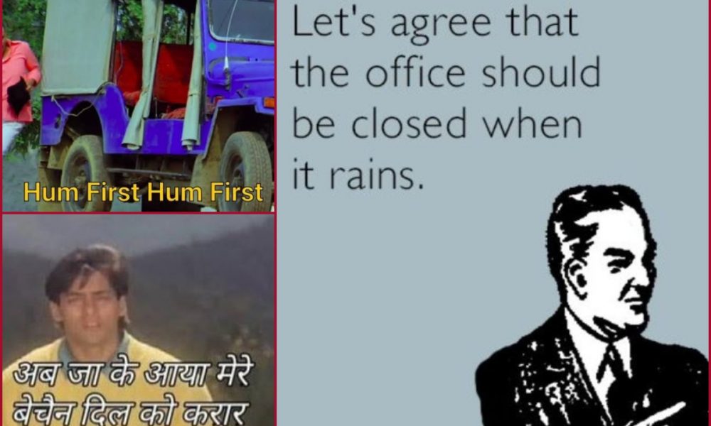 #DelhiRains trends on Twitter: Netizens share funny memes, say ‘Main kyun office aayi…..’