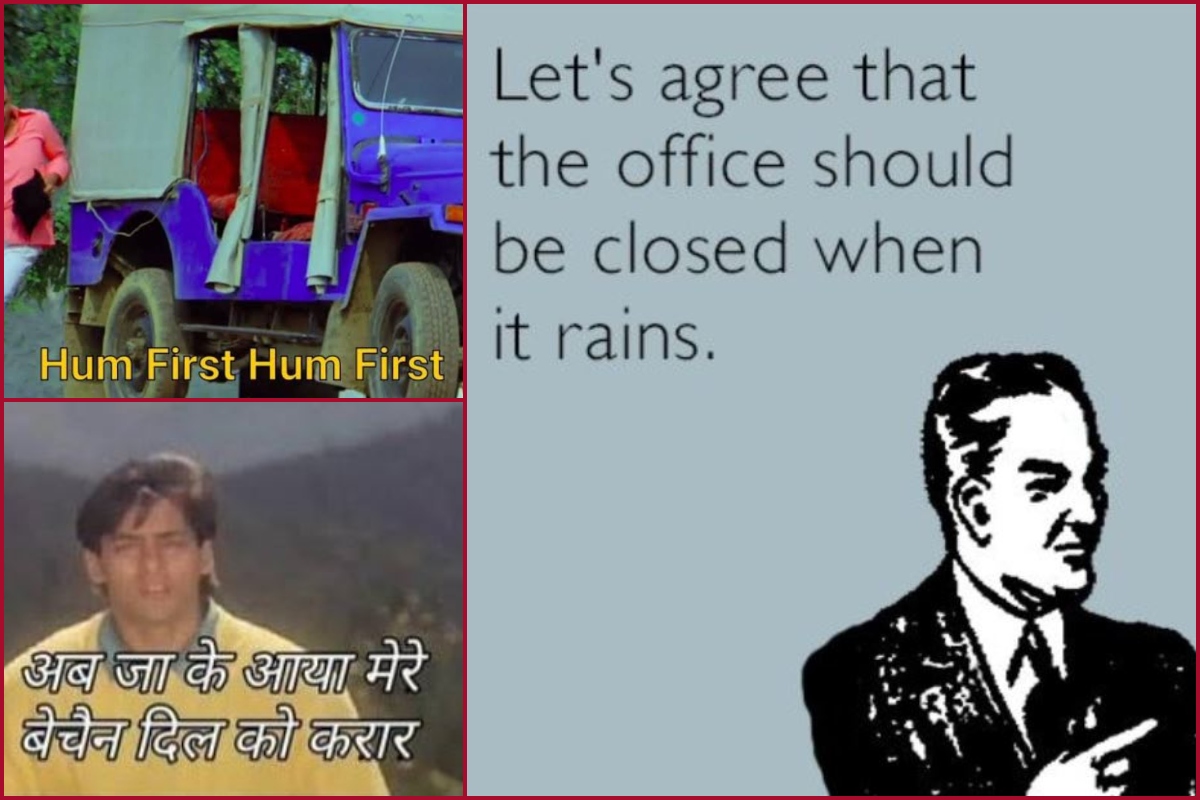#DelhiRains trends on Twitter: Netizens share funny memes, say ‘Main kyun office aayi…..’