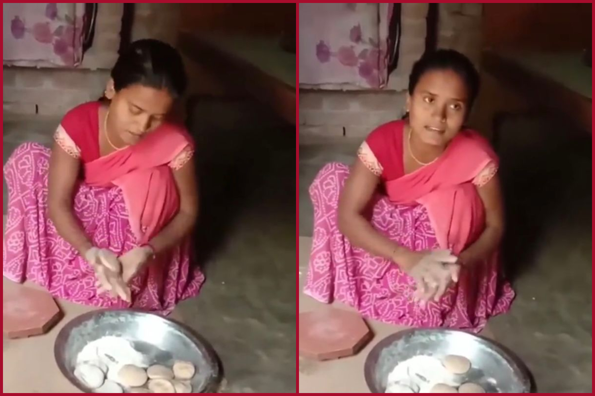 Soulful rendition of Mere Naina Sawan Bhadon by woman while making rotis is winning hearts online (WATCH VIDEO)