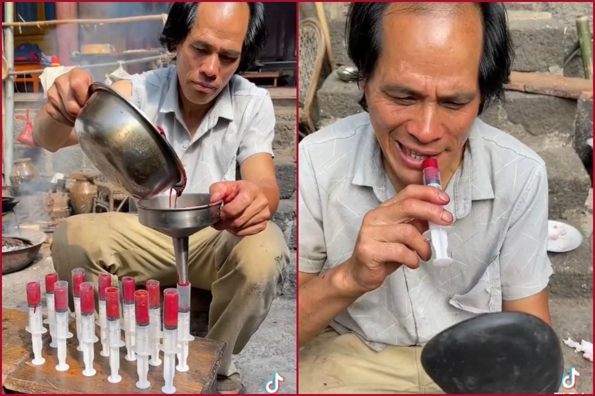 Watch Video: Man making lipsticks with syringes, cacti and oil leaves netizens in splits