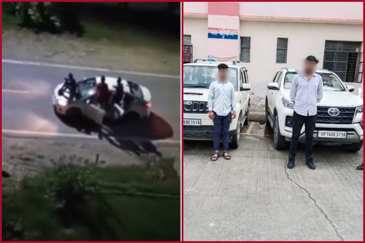 Greater Noida police arrests two men for performing car stunt outside girls’ hostel (VIDEO)