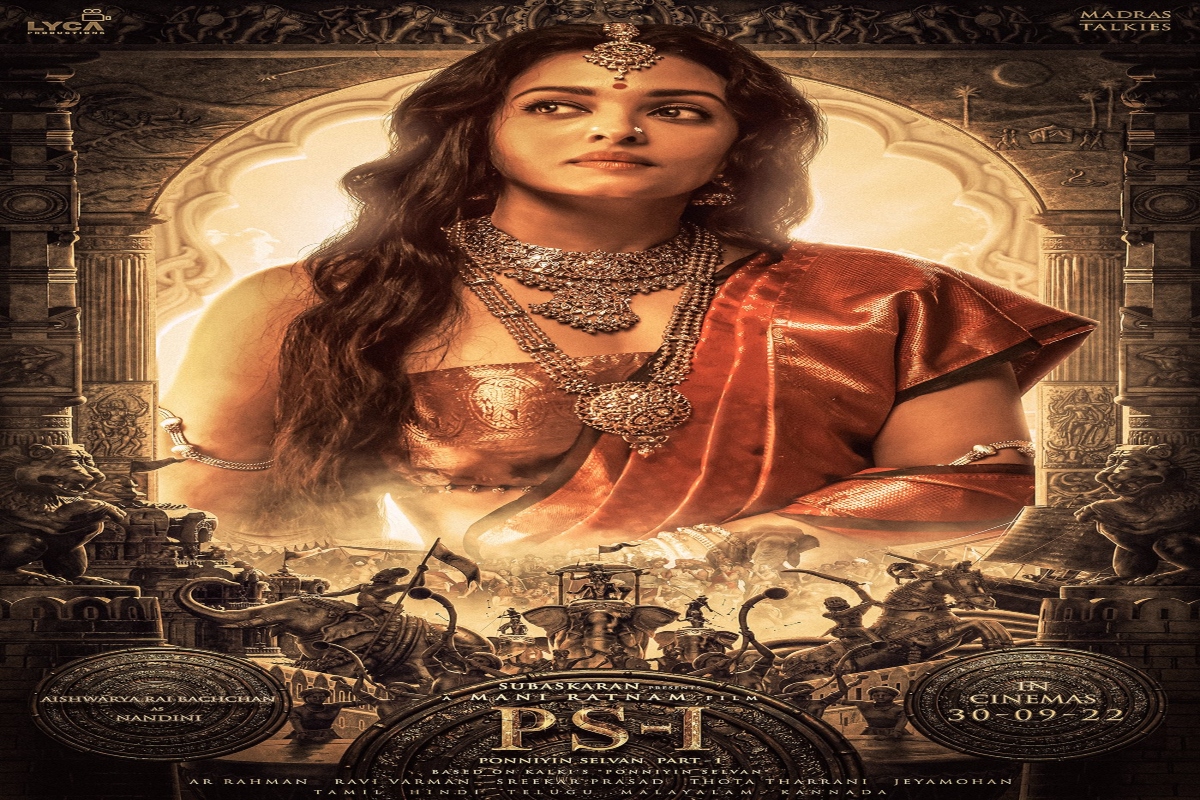 Makers of Ponniyin Selvan unveiled a new poster of Aishwarya Rai Bachchan as Queen Nandini in Mani Ratnam’s film