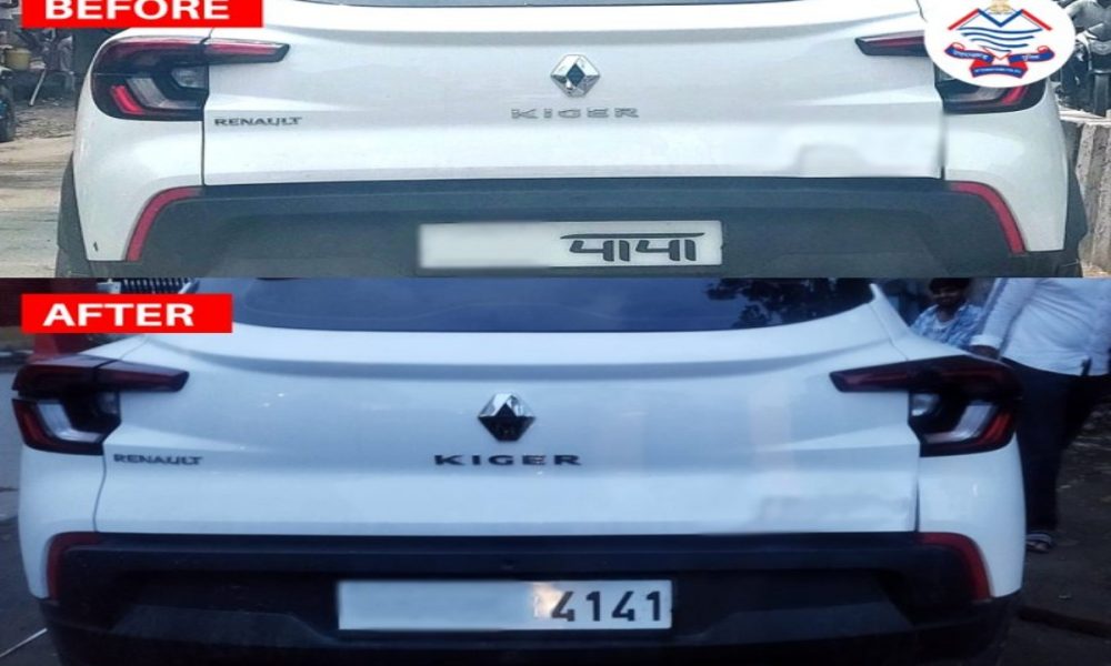 Car owner has been penalised by the Uttarakhand Police over a registration plate ‘Papa’