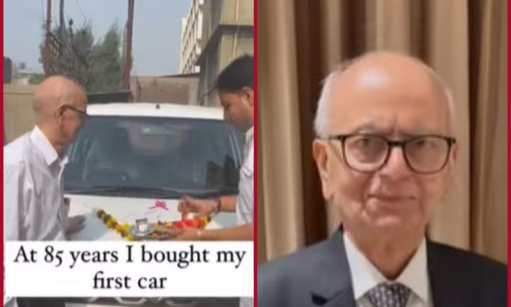 Age is just a number: Gujarat man buys first car at 85 after the success of his start-up