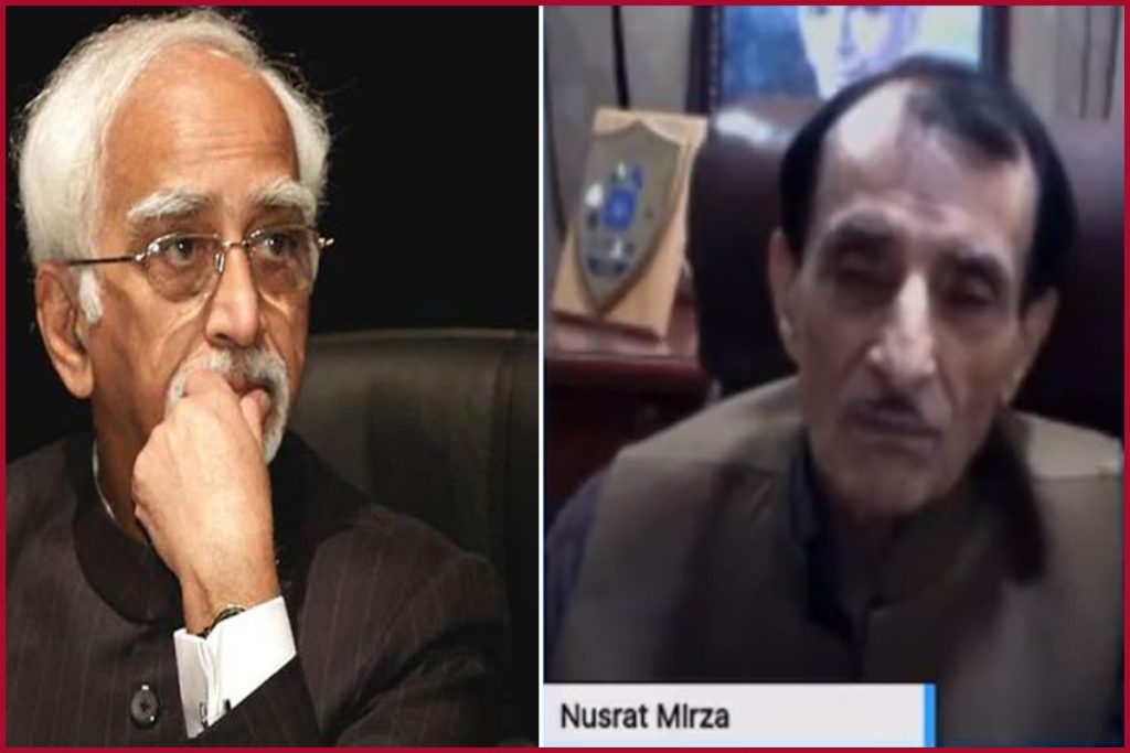 Hamid Ansari and Nusrat Mirza