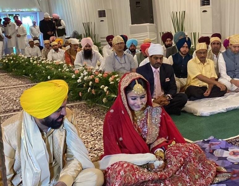 Bhagwant Mann Marriage First Pic: Punjab CM marries Dr. Gurpreet Kaur