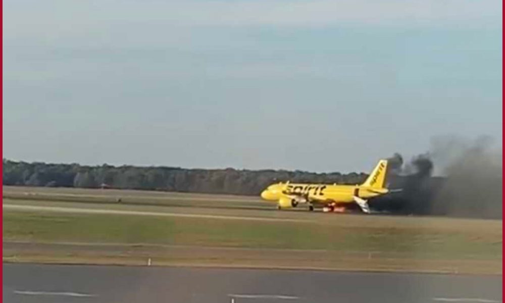 Atlanta in US: Spirit Airlines plane catches fire due to fault in brakes