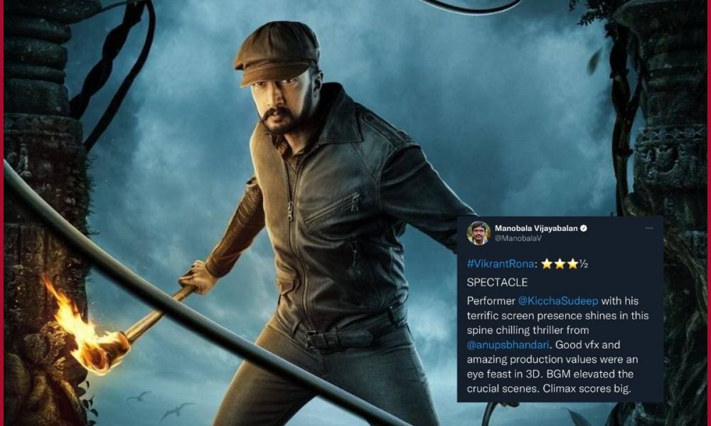 Vikrant Rona Twitter review: Fans call it best after KGF 2 and RRR; Praise Kiccha Sudeep to ‘steal the show’
