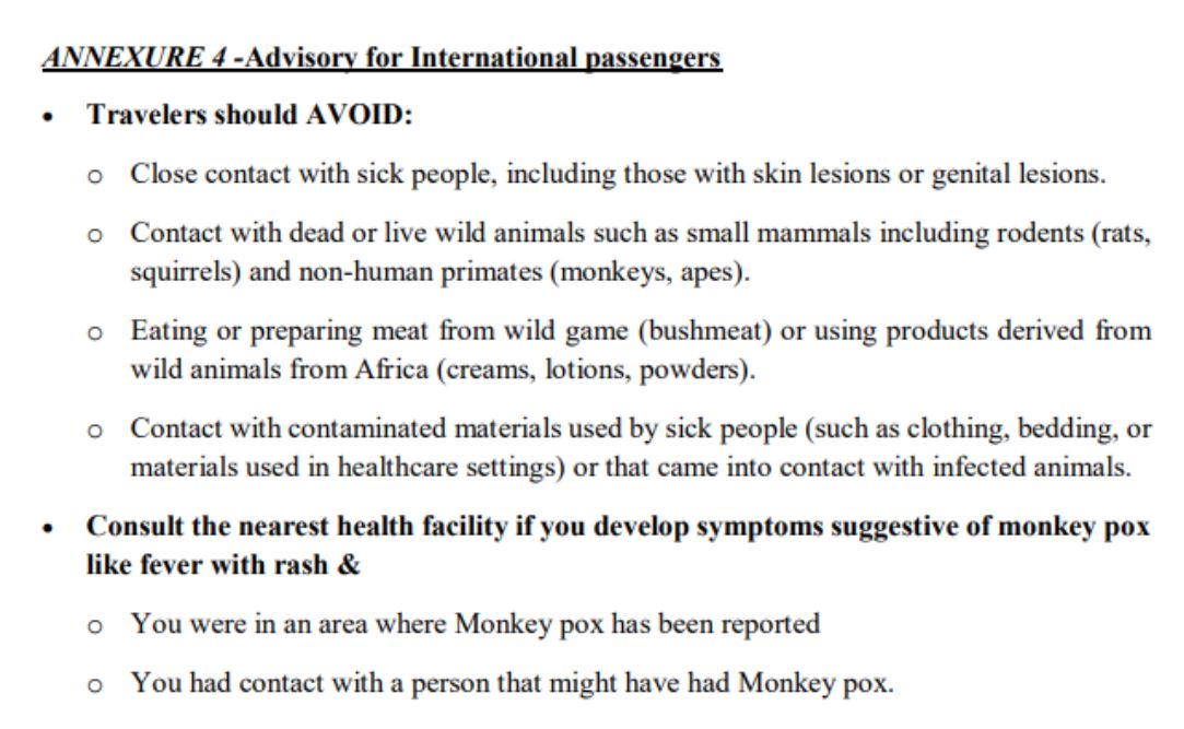 monkeypox advisory