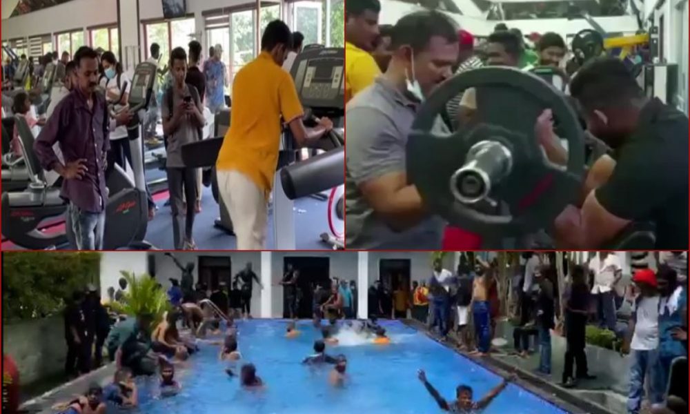 Sri Lanka: Protestors capture Presidential Palace; seen touring grounds, enjoying gym-time [WATCH]