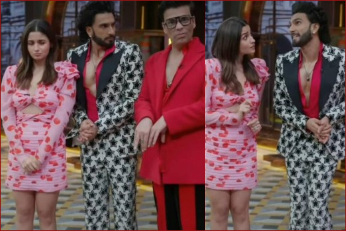 Koffee With Karan S7: Alia Bhatt, Ranveer Singh recreates Kabhi Kushi Kabhie Gham scene [VIDEO]