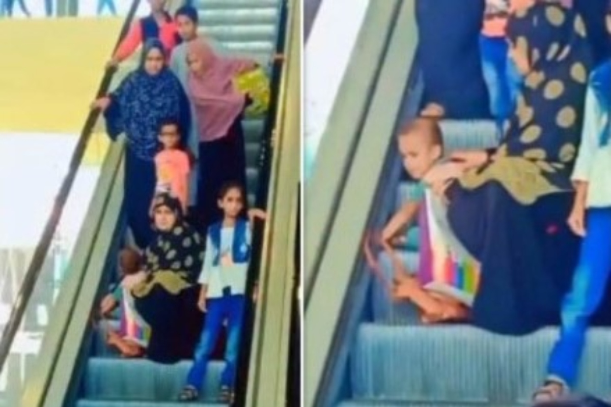 Lucknow: Toddler’s hand stuck in escalator of newly opened Lulu Mall, shocking video surfaces online