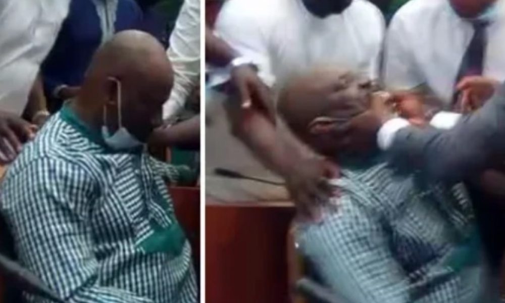 Trending: Old clip of Nigerian official ‘fake-fainting’ during corruption trial is newest addition to Meme world