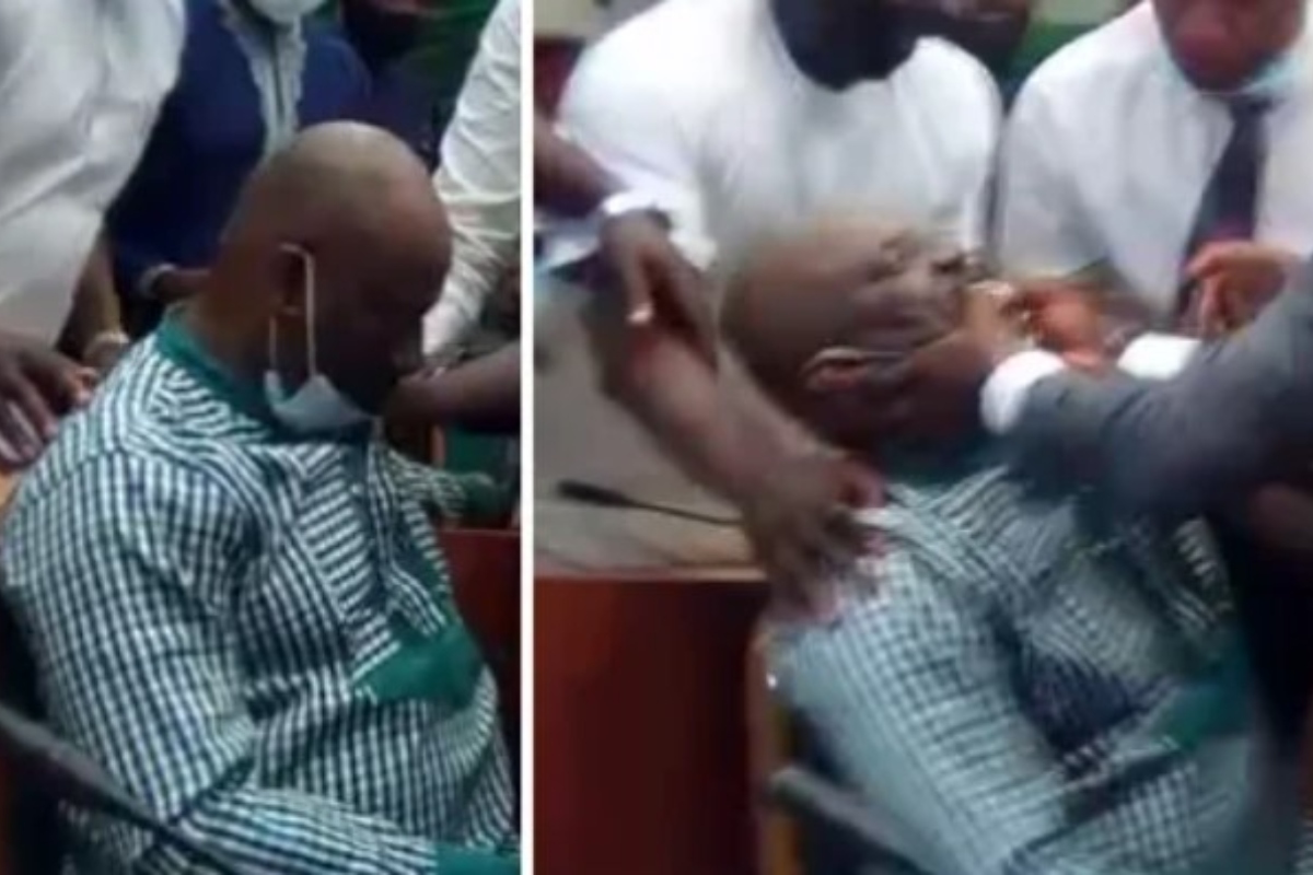 Trending: Old clip of Nigerian official ‘fake-fainting’ during corruption trial is newest addition to Meme world