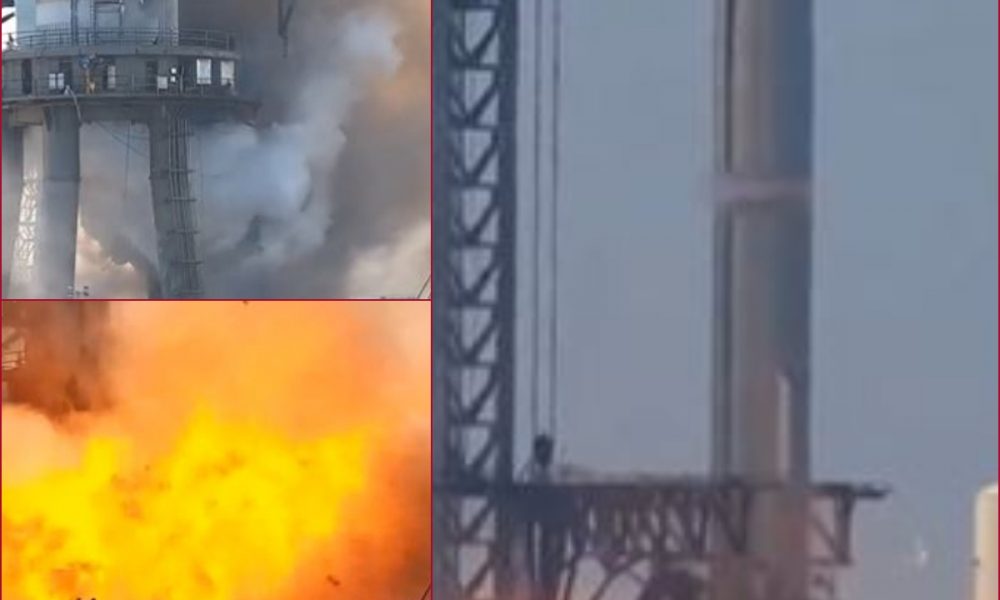 WATCH: Test-fired booster rocket developed by Elon Musk’s SpaceX bursts into flames during test run