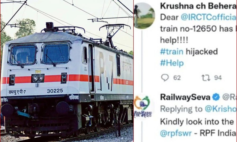“Train’s Been Hijacked”: Man raises alert on Twitter, Railway tells him not to panic