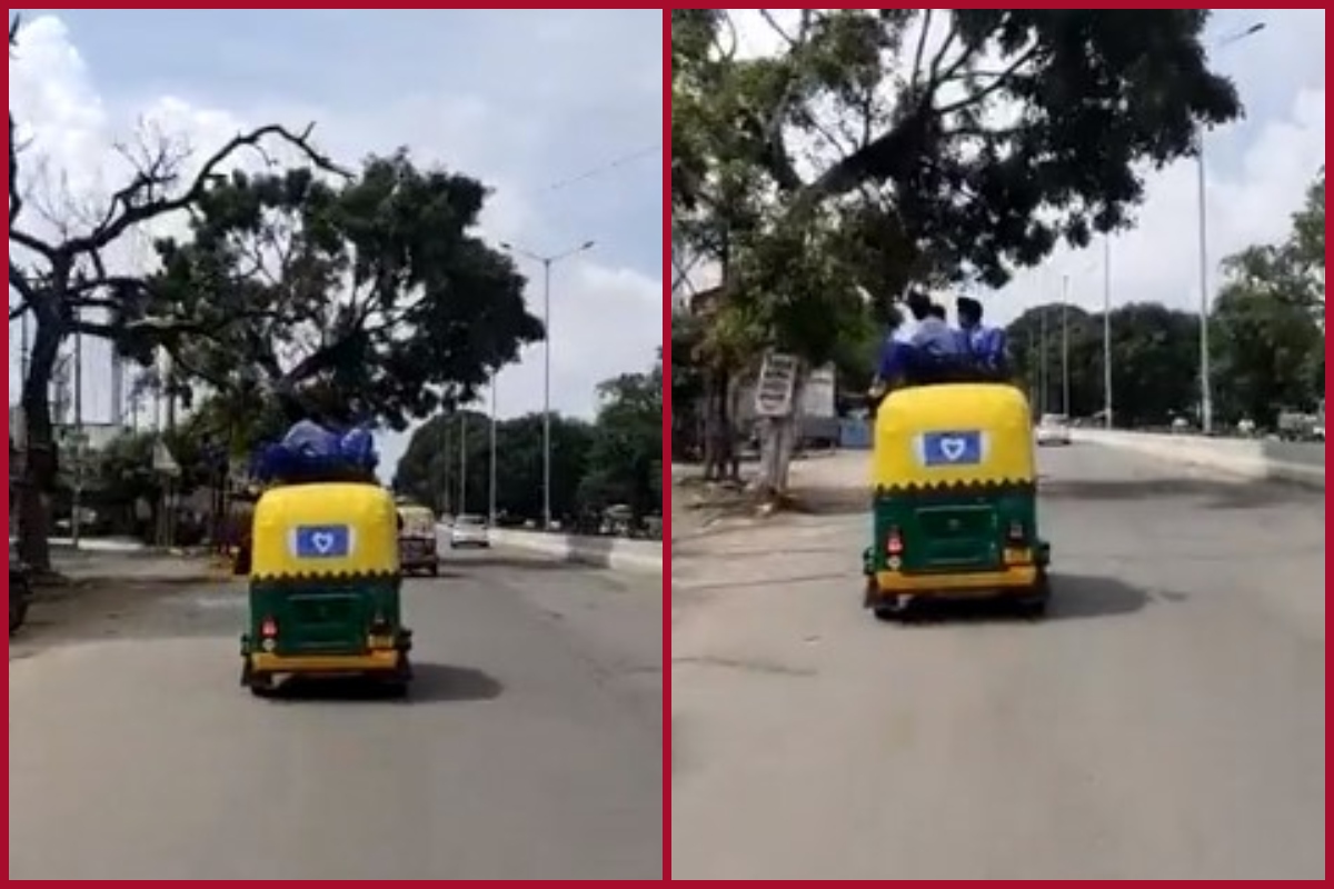 Bareilly: School kids go school sitting atop auto rickshaw; driver booked after video goes viral