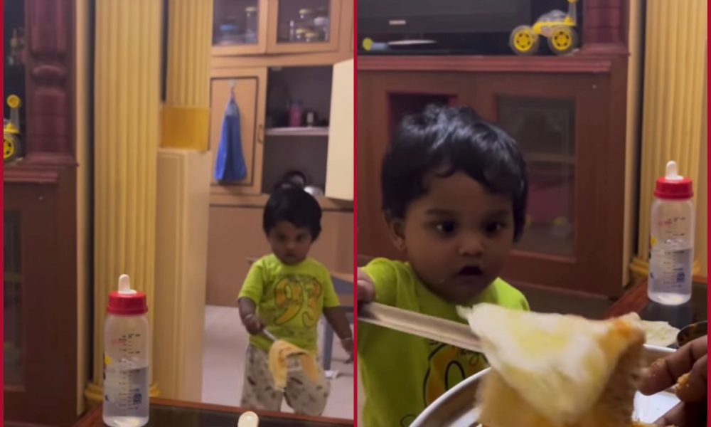 Watch Video: Toddler’s serving of dosa with a flip like a PRO melts several hearts online