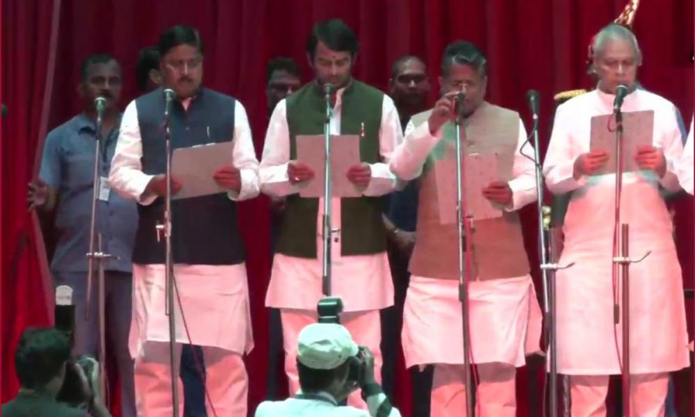 Bihar Cabinet Expansion: RJD leader Tej Pratap Yadav and four other MLAs take oath as ministers, at Raj Bhawan in Patna