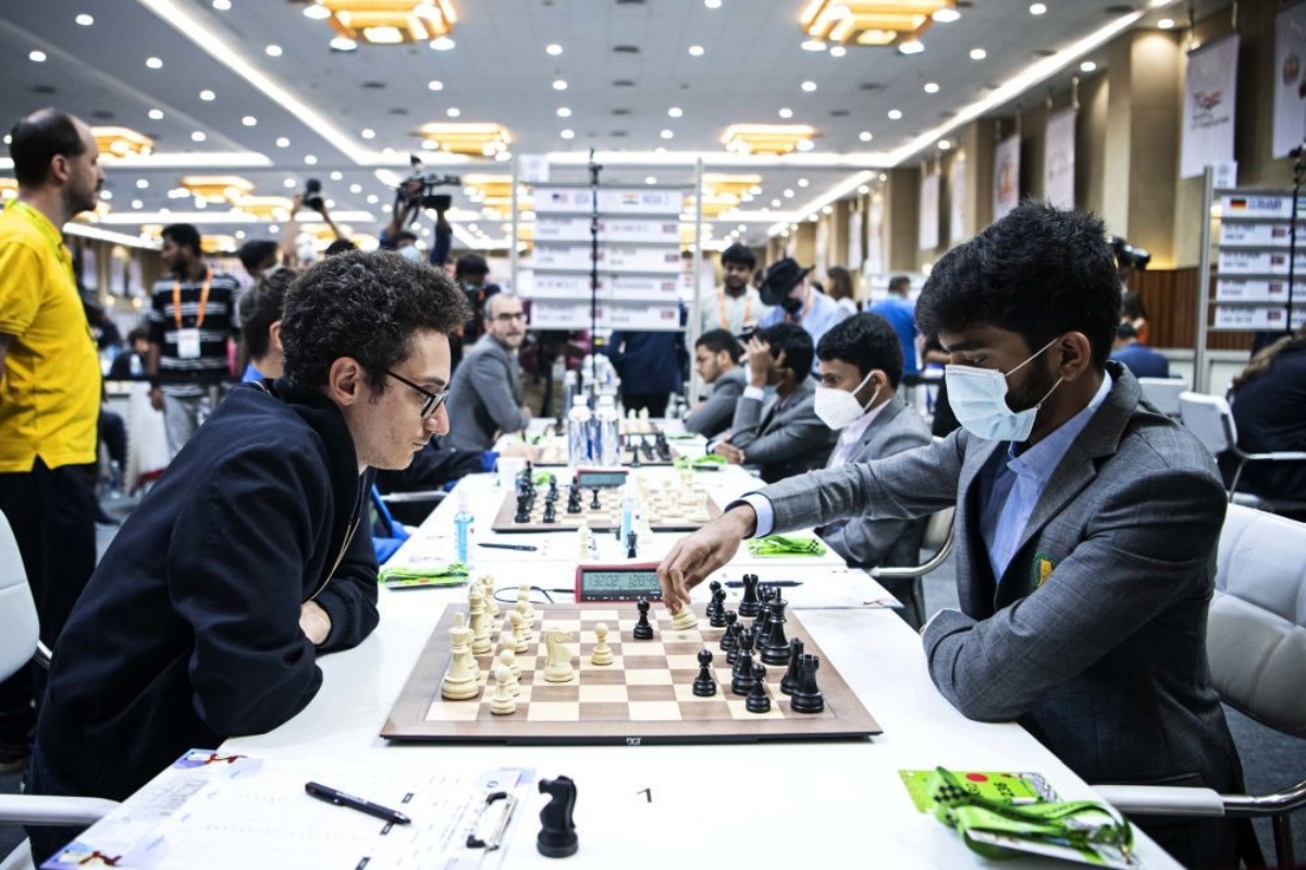 Chess Olympiad 2022 Round 8: India B wins against USA as invincible Gukesh takes down Fabiano Caruana