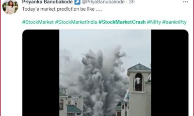 #StockMarketCrash trends on Twitter as netizens share memes, compares it to 'Twin tower demolition'-See here